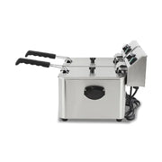 DZL-4L countertop single-tank electric deep fryer, stainless steel