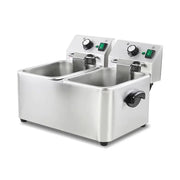 DZL-4L countertop single-tank electric deep fryer, stainless steel