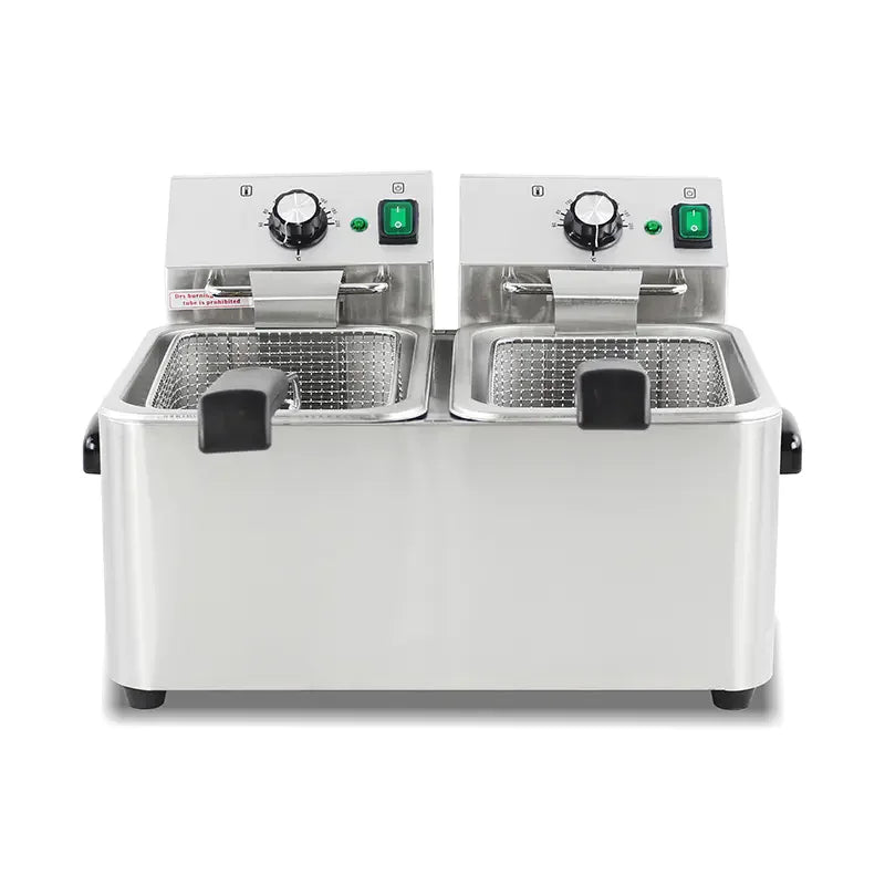DZL-4L countertop single-tank electric deep fryer, stainless steel