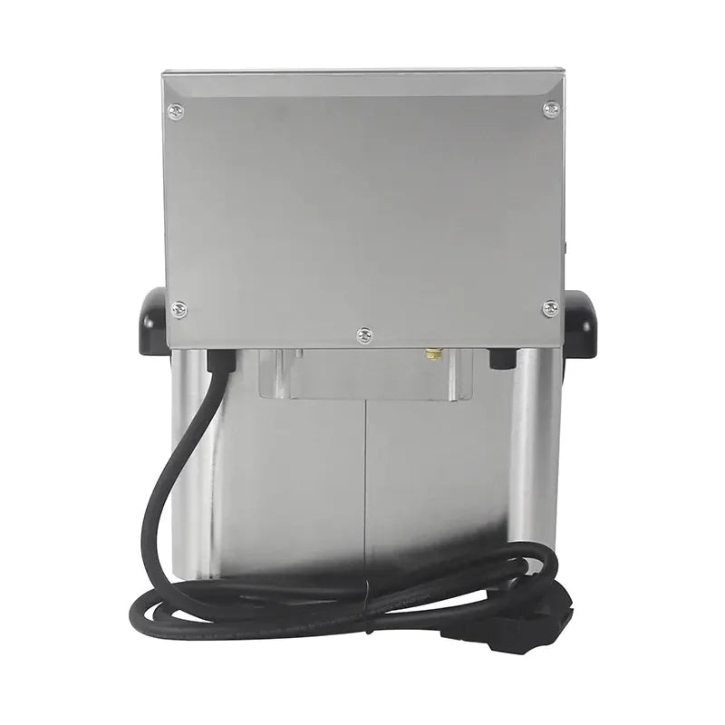 DZL-4L-2 double-tank 4L×2 countertop electric deep fryer, stainless steel