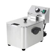 DZL-4L countertop single-tank electric deep fryer, stainless steel