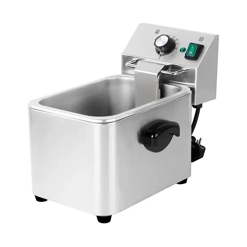 DZL-4L countertop single-tank electric deep fryer, stainless steel