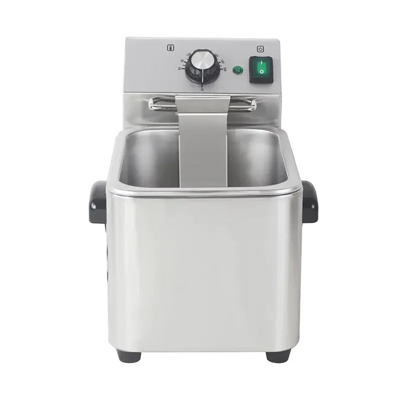 DZL-4L countertop single-tank electric deep fryer, stainless steel