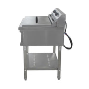 DZL-52B 52L floor-standing commercial electric deep fryer, stainless steel