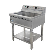DZL-52B 52L floor-standing commercial electric deep fryer, stainless steel