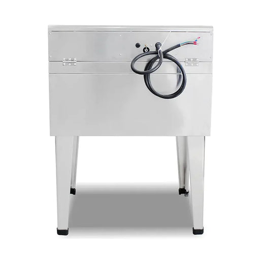 DZL-52BC 52L vertical floor-standing electric deep fryer with timer, stainless steel
