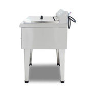 DZL-52BC 52L vertical floor-standing electric deep fryer with timer, stainless steel