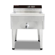 DZL-52BC 52L vertical floor-standing electric deep fryer with timer, stainless steel