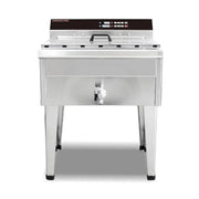 DZL-52BC 52L vertical floor-standing electric deep fryer with timer, stainless steel