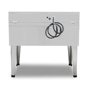 DZL-76BC 76L vertical floor-standing electric deep fryer with timer, stainless steel