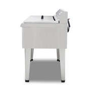 DZL-76BC 76L vertical floor-standing electric deep fryer with timer, stainless steel