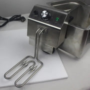 DZL-8H 2.5L compact countertop electric deep fryer, stainless steel