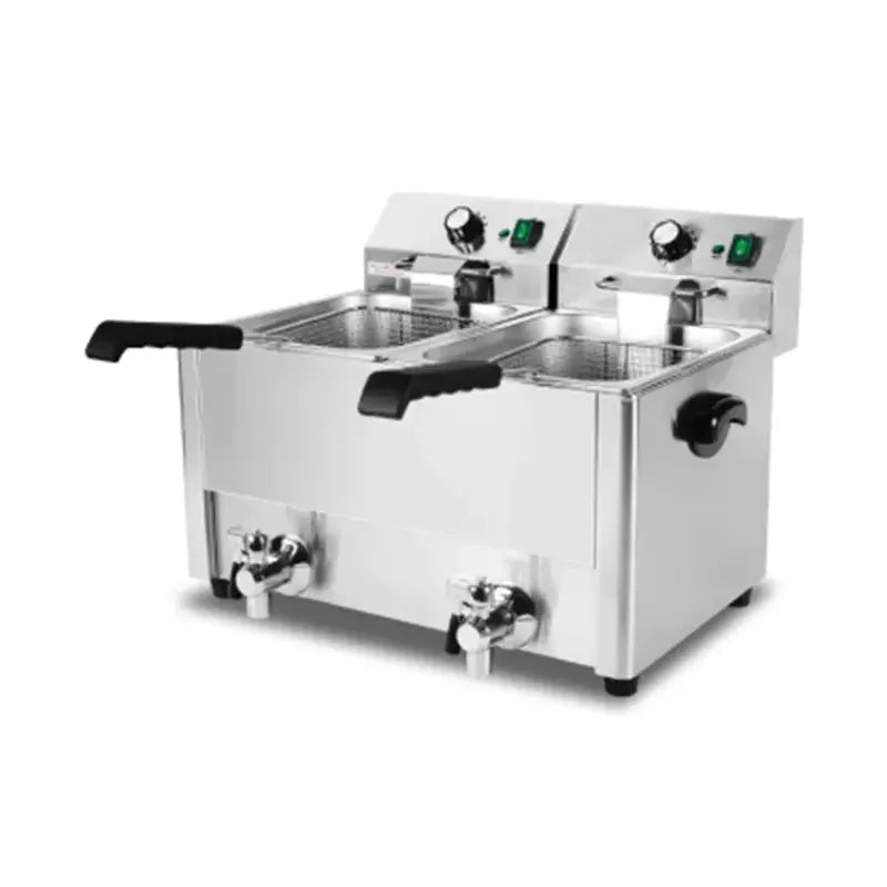 DZL-8L 8L single-tank countertop electric deep fryer, stainless steel