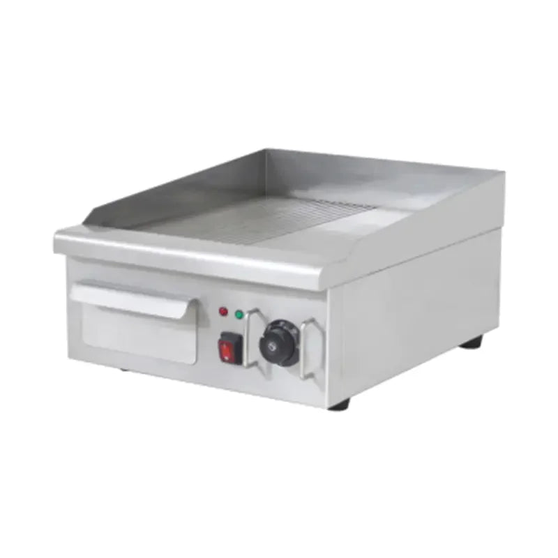 DPL-410-2 commercial electric combination griddle, stainless steel