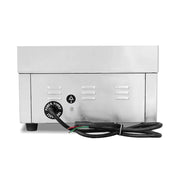 DPL-410-3 commercial electric grooved griddle, stainless steel