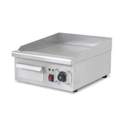 DPL-410-3 commercial electric grooved griddle, stainless steel