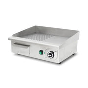 DPL-550-2 electric griddle, half flat half grooved plate