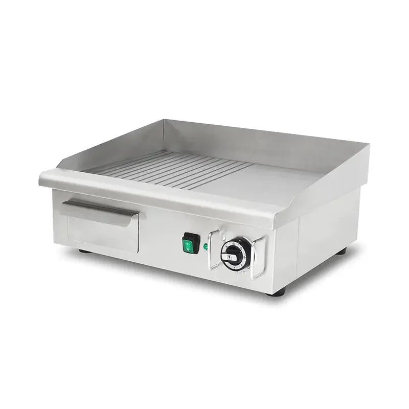 DPL-550-2 electric griddle, half flat half grooved plate
