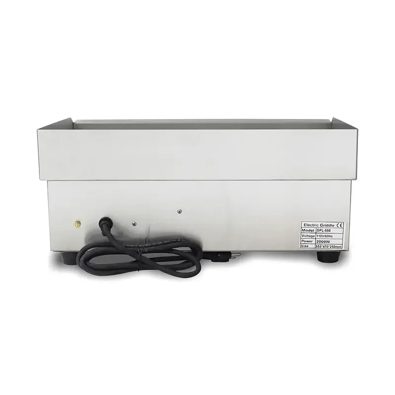 DPL-550 commercial electric flat-top griddle, stainless steel