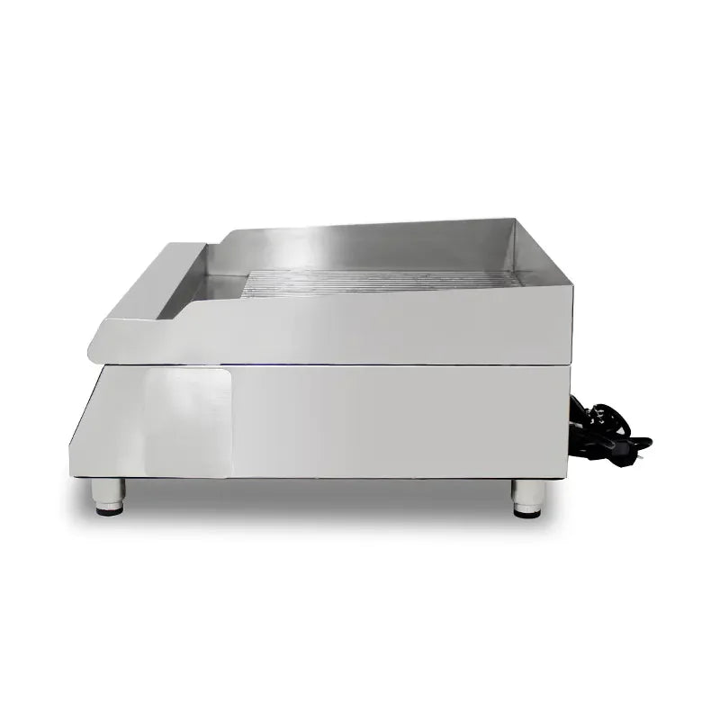 DPL-600C commercial electric flat-top griddle with digital control, stainless steel