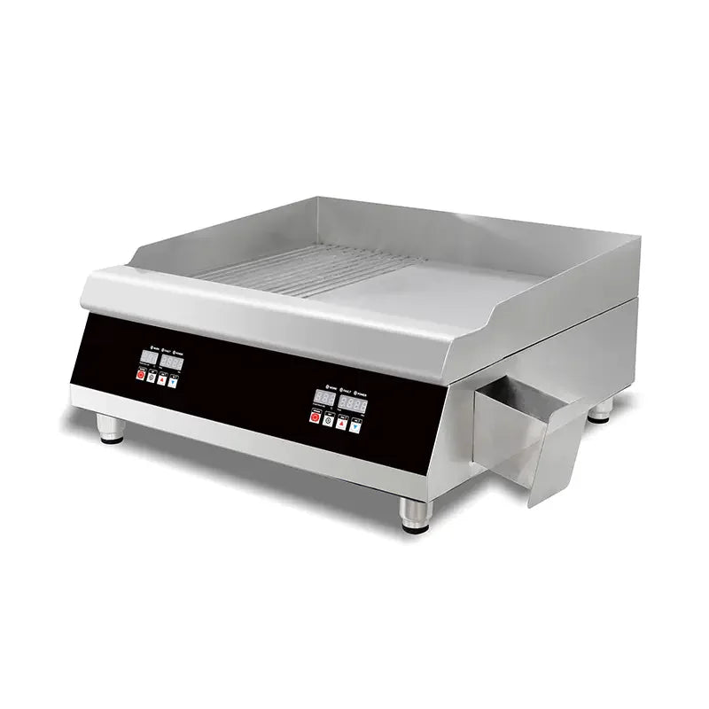 DPL-600C commercial electric flat-top griddle with digital control, stainless steel