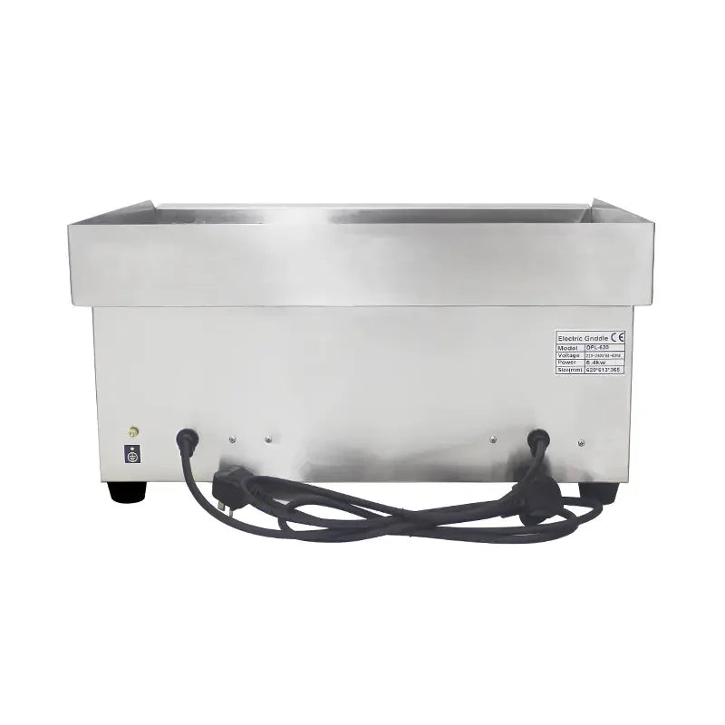DPL-620 commercial electric griddle, full flat stainless steel surface