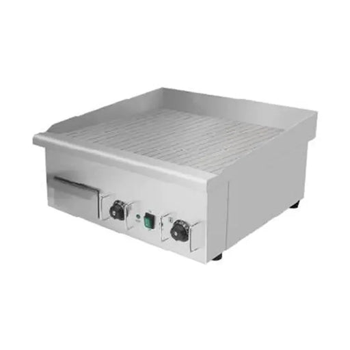 DPL-620-3 commercial electric grooved griddle, stainless steel