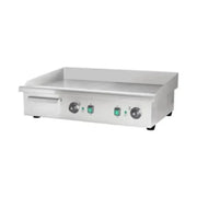 DPL-740-3 commercial electric grooved griddle, stainless steel