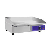 DPL-818-2 electric griddle, half flat half grooved non-stick plate