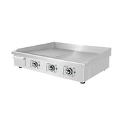 DPL-900-2 commercial electric griddle, part-grooved part-flat plate