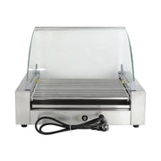 CZ-11 electric hot dog roller grill with glass panel, 11 rollers