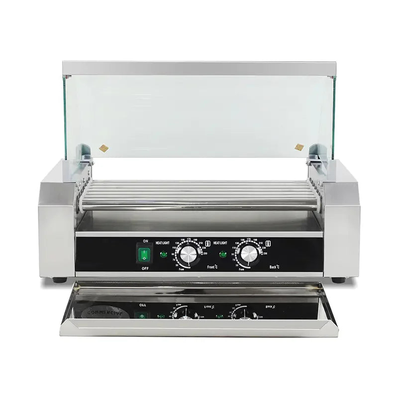 CZ-7 seven-roller hot dog roller grill, stainless steel