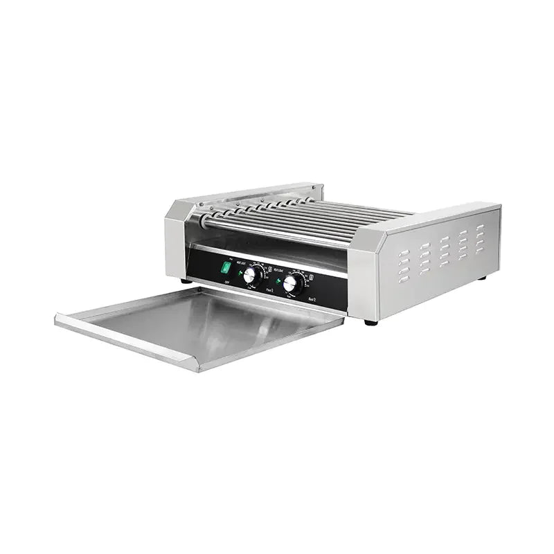 KG-11 eleven-roller hot dog roller grill, stainless steel