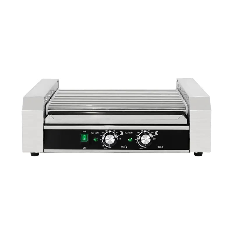 KG-11 eleven-roller hot dog roller grill, stainless steel