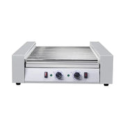 KG-14 electric hot dog roller grill, 14 rollers, stainless steel