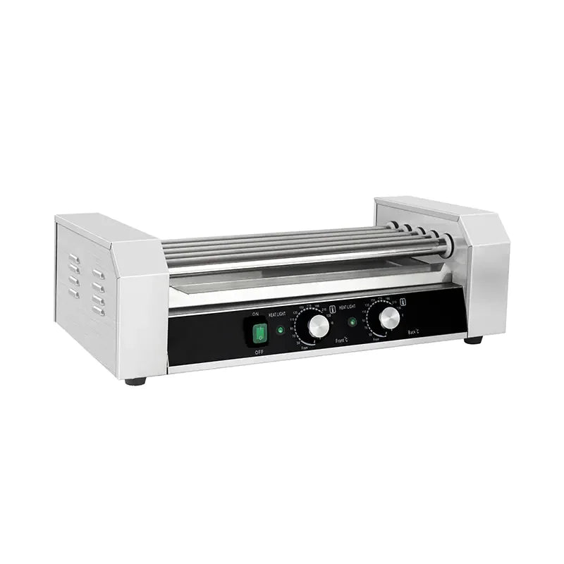 KG-14T electric hot dog roller grill, 14 rollers, stainless steel