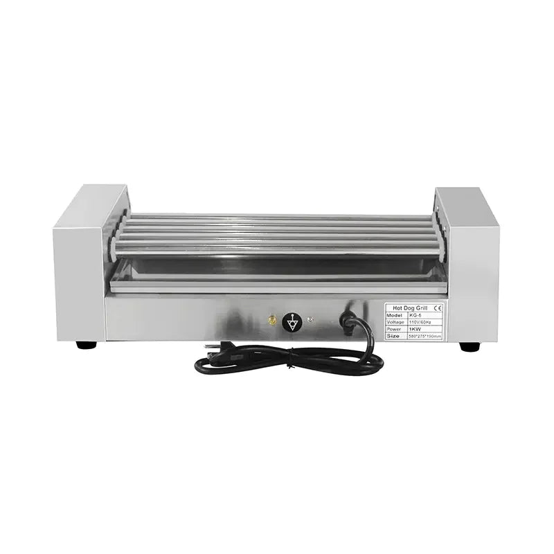 KG-14T electric hot dog roller grill, 14 rollers, stainless steel