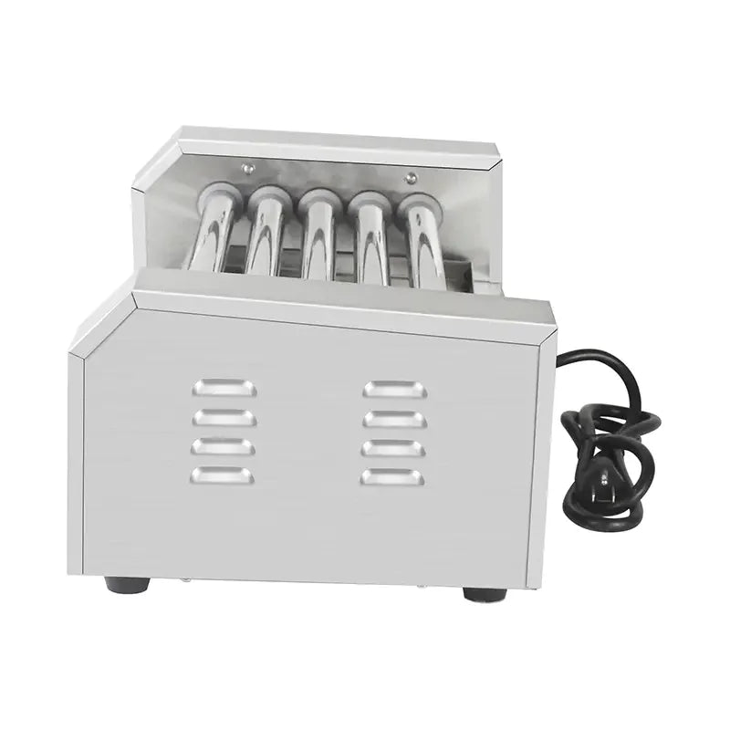 KG-14T electric hot dog roller grill, 14 rollers, stainless steel