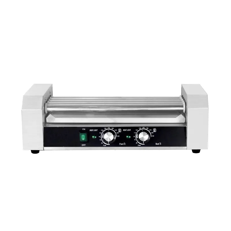 KG-14T electric hot dog roller grill, 14 rollers, stainless steel