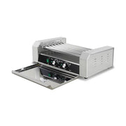KG-14T electric hot dog roller grill, 14 rollers, stainless steel