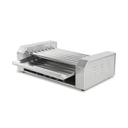 KG-14T electric hot dog roller grill, 14 rollers, stainless steel