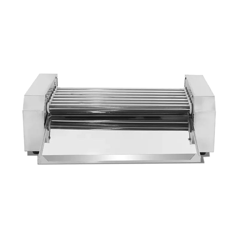 KG-14T electric hot dog roller grill, 14 rollers, stainless steel