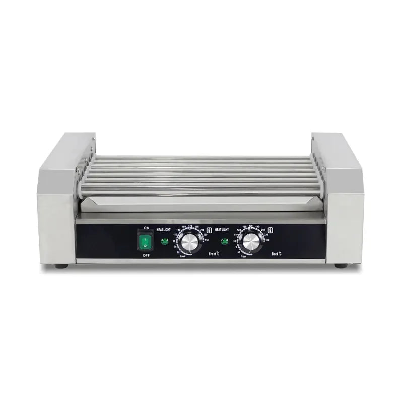 KG-14T electric hot dog roller grill, 14 rollers, stainless steel