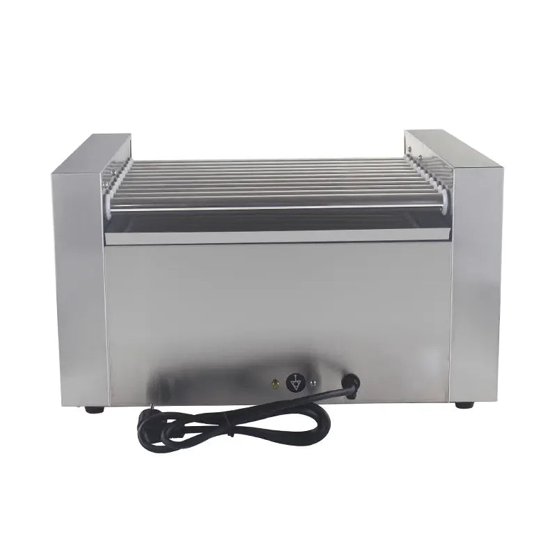KG-9W electric hot dog roller grill with cover, 9 rollers