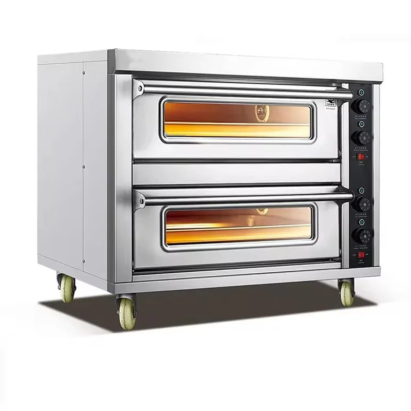 EO-202D double-deck electric pizza oven 2 trays