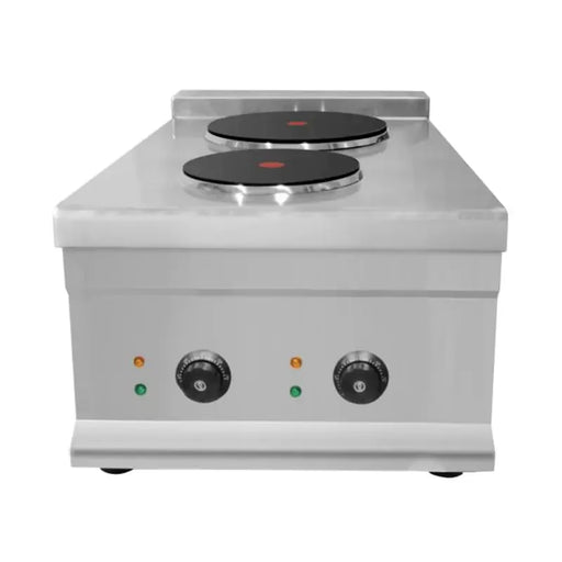 Commercial 2-zone stainless steel induction cooktop CHZ-2T, countertop model