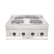 Commercial 4-zone stainless steel induction cooktop CHZ-4T, countertop model