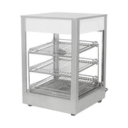 ZSG-350 three-layer compact heated food display showcase, glass front