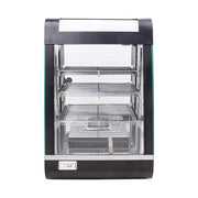 ZSG-604 three-layer heated food display showcase, black painted body