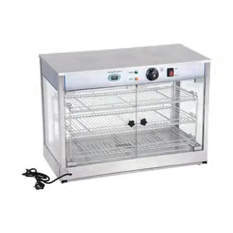 ZSG-700 three-layer heated food display showcase, glass front
